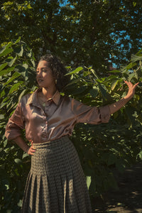 Bronze Silk Shirt