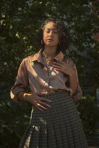 Bronze Silk Shirt