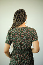 Load image into Gallery viewer, Green Floral print jumpsuit