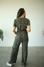 Load image into Gallery viewer, Green Floral print jumpsuit
