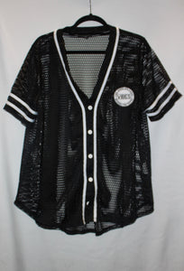Mesh plus size Baseball jersey