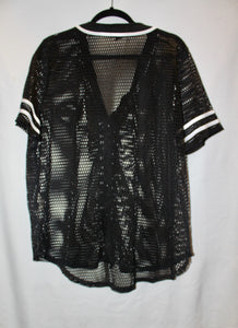 Mesh plus size Baseball jersey