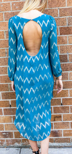 Turquoise High-Low Dress