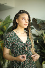 Load image into Gallery viewer, Green Floral print jumpsuit